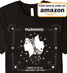 Gemini tshirt available to buy from amazon